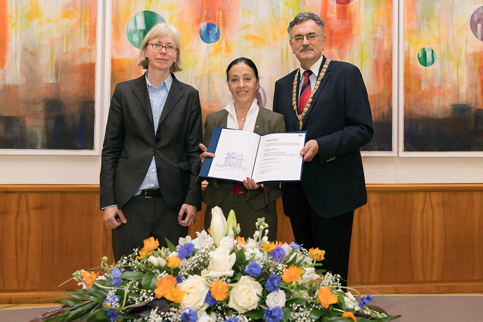 Ehrenbuergerwürde der TU München für Carmen Wuerth